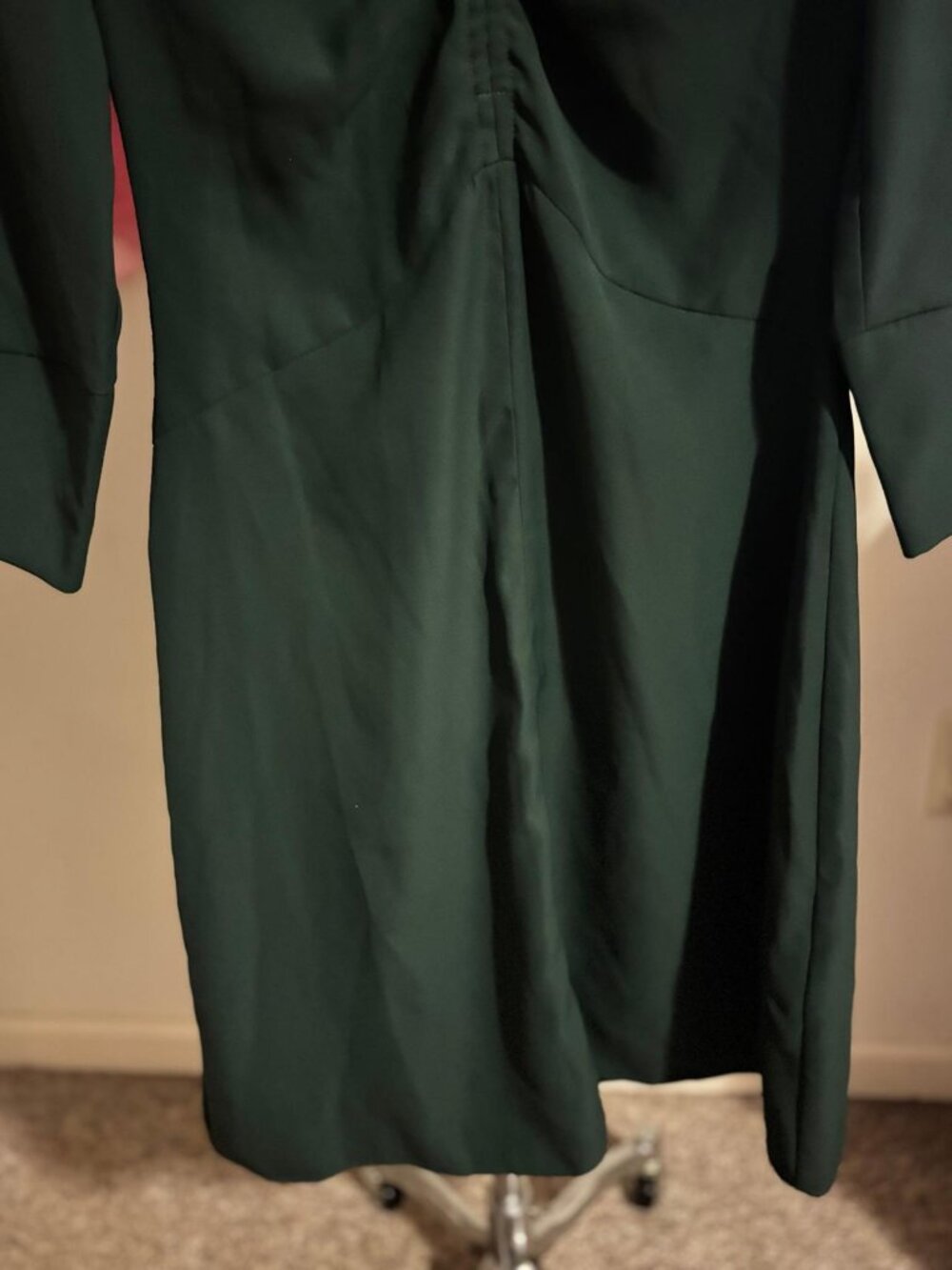 Hunter Green Ruched